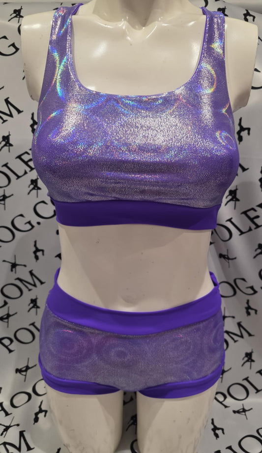 Purple disco bottoms