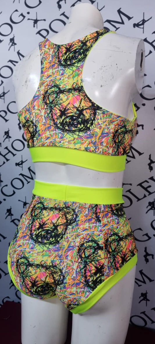 Bad bear high waisted panel pant full