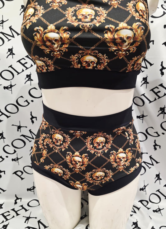 Regal skulls  high waisted panel pant (full)