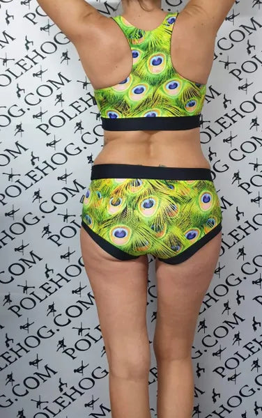 Green peacock bottoms