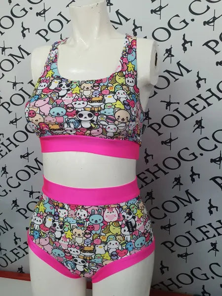 Cutie high waisted panel pant full