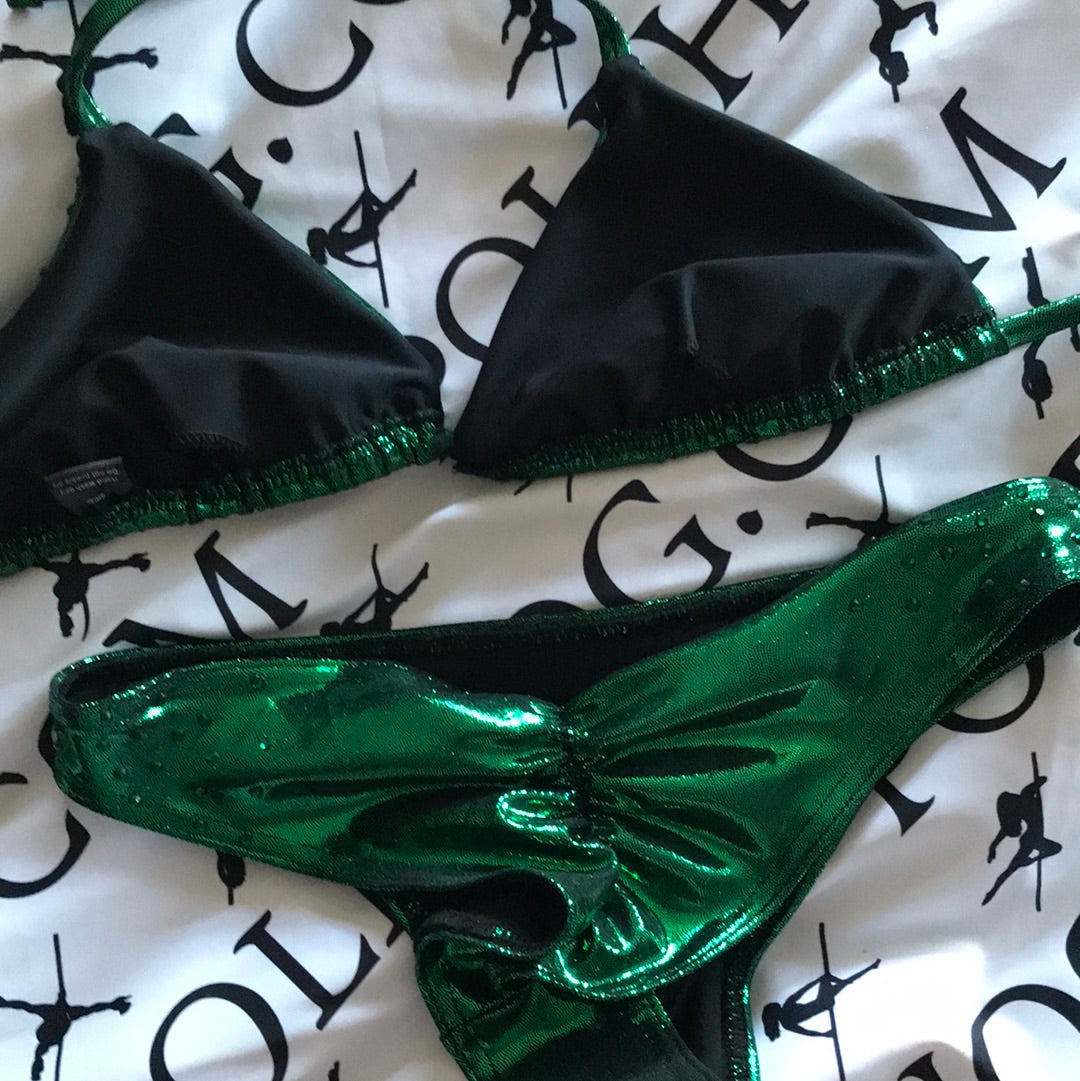 8/small emerald gemmed bikini