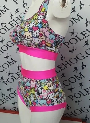 Cutie high waisted panel pant full