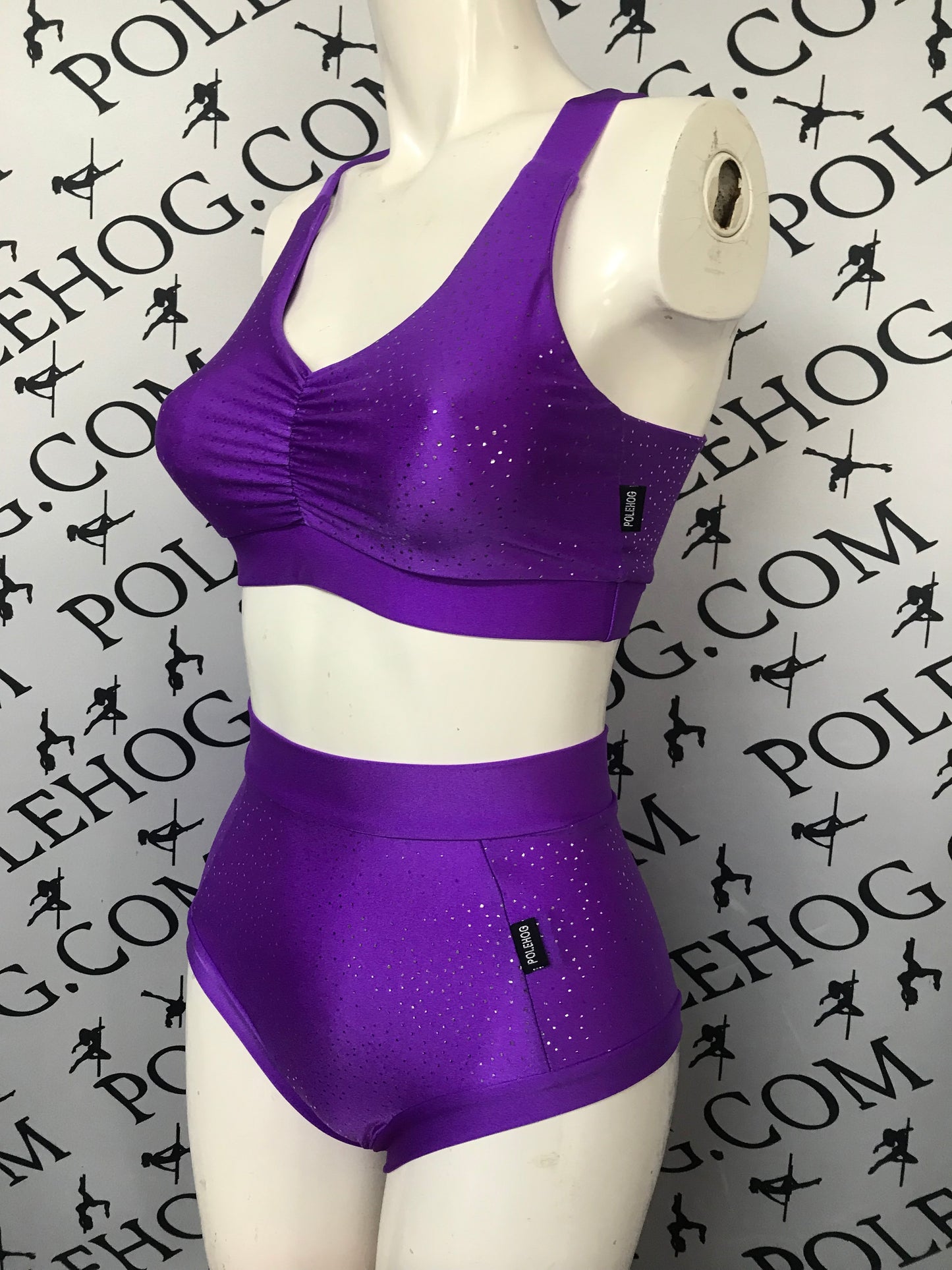 Viola silver Bali twinkle high waisted fitted pant.