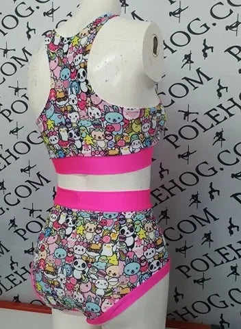 Cutie high waisted panel pant full