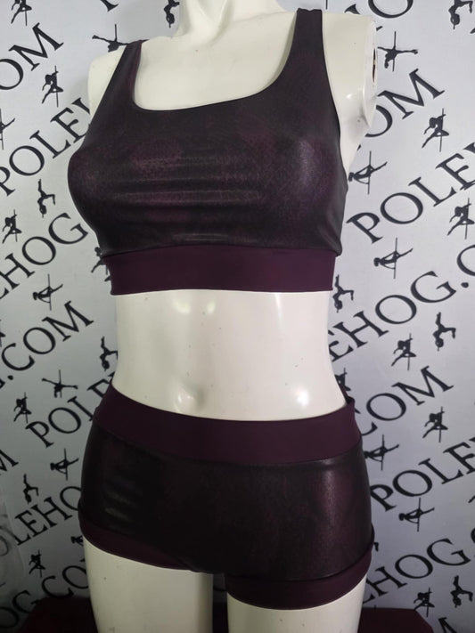 Fig wet look snake bottoms