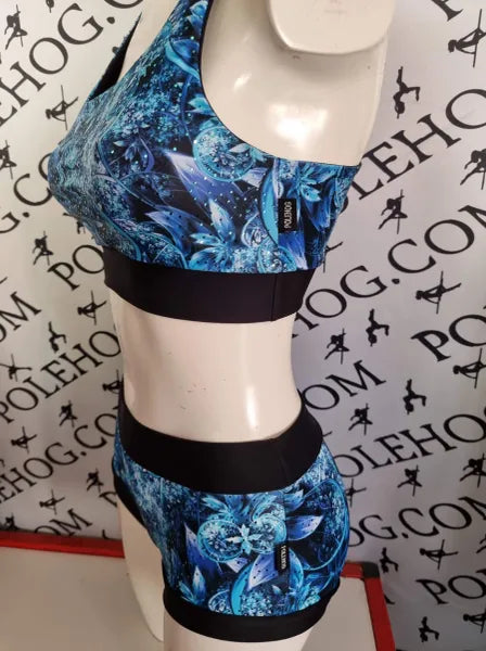 Blue fantasy flowers with foil top