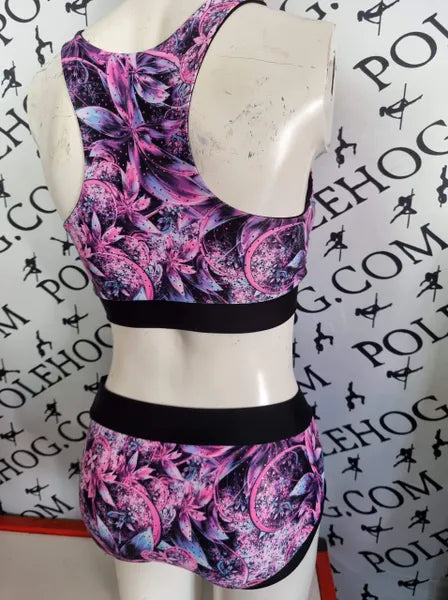 Pink fantasy flowers with foil top