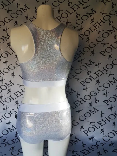 White diamond dust top