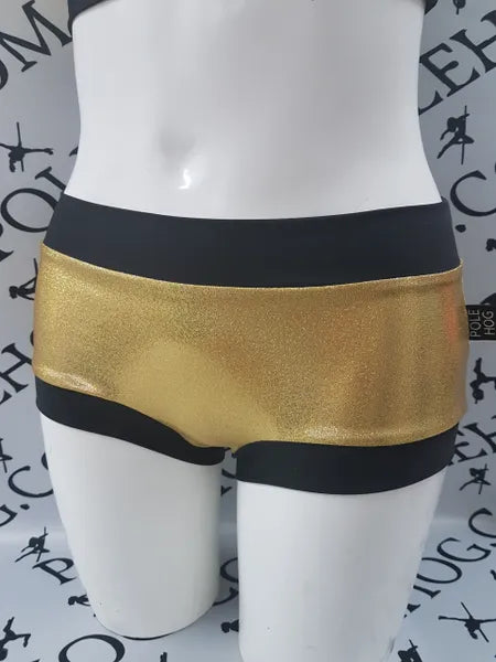 Gold diamond dust top