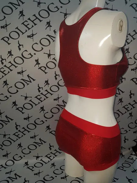 Cherry bomb diamond dust top