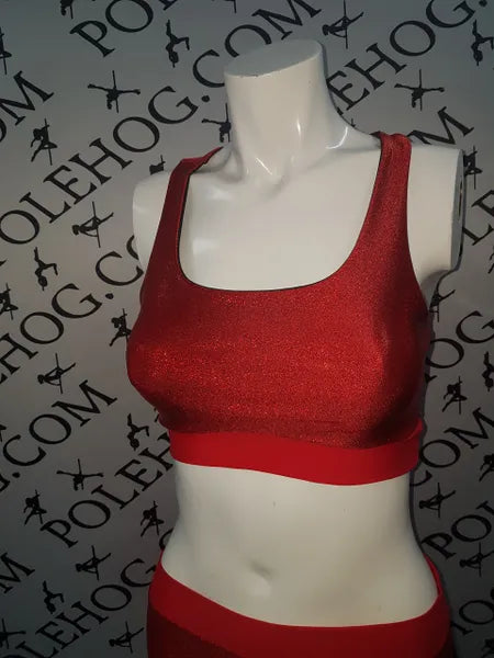 Cherry bomb diamond dust top