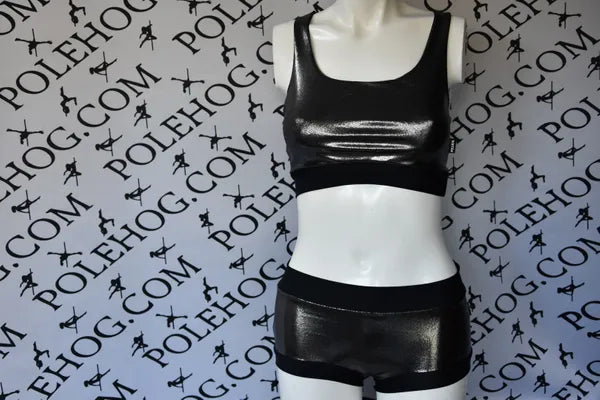 Gun metal shine top