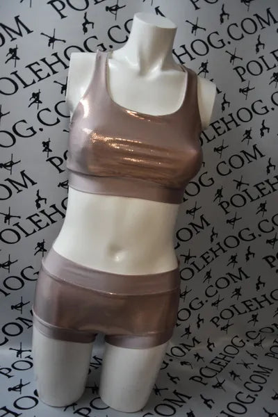 Rose gold shine bottoms