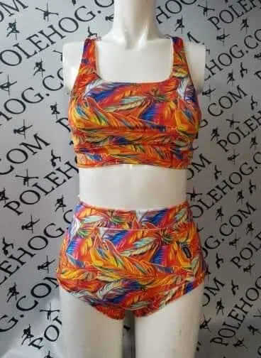 Phoenix velvet high waisted fitted pant.