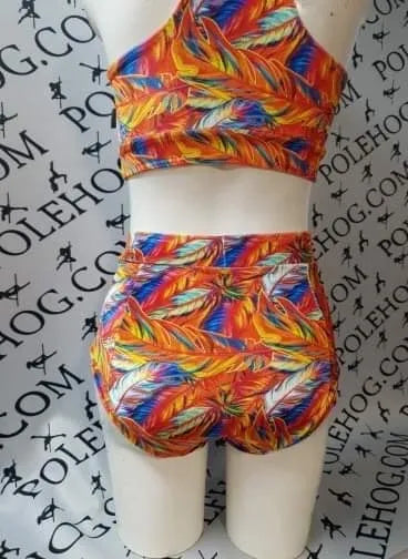 Phoenix velvet high waisted fitted pant.