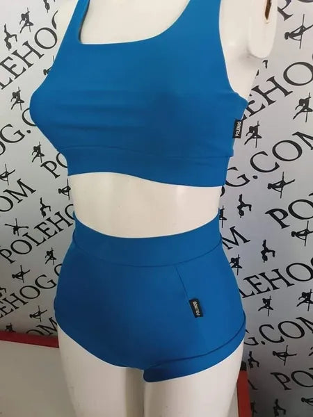 Blue perform high waisted panel pant