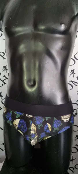 Peony skulls male brief