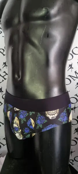 Peony skulls male brief