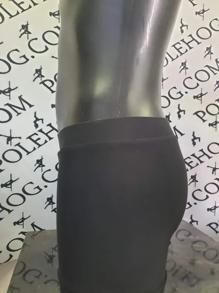 Plain black male short