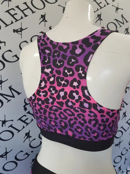 Pink animal ombre top