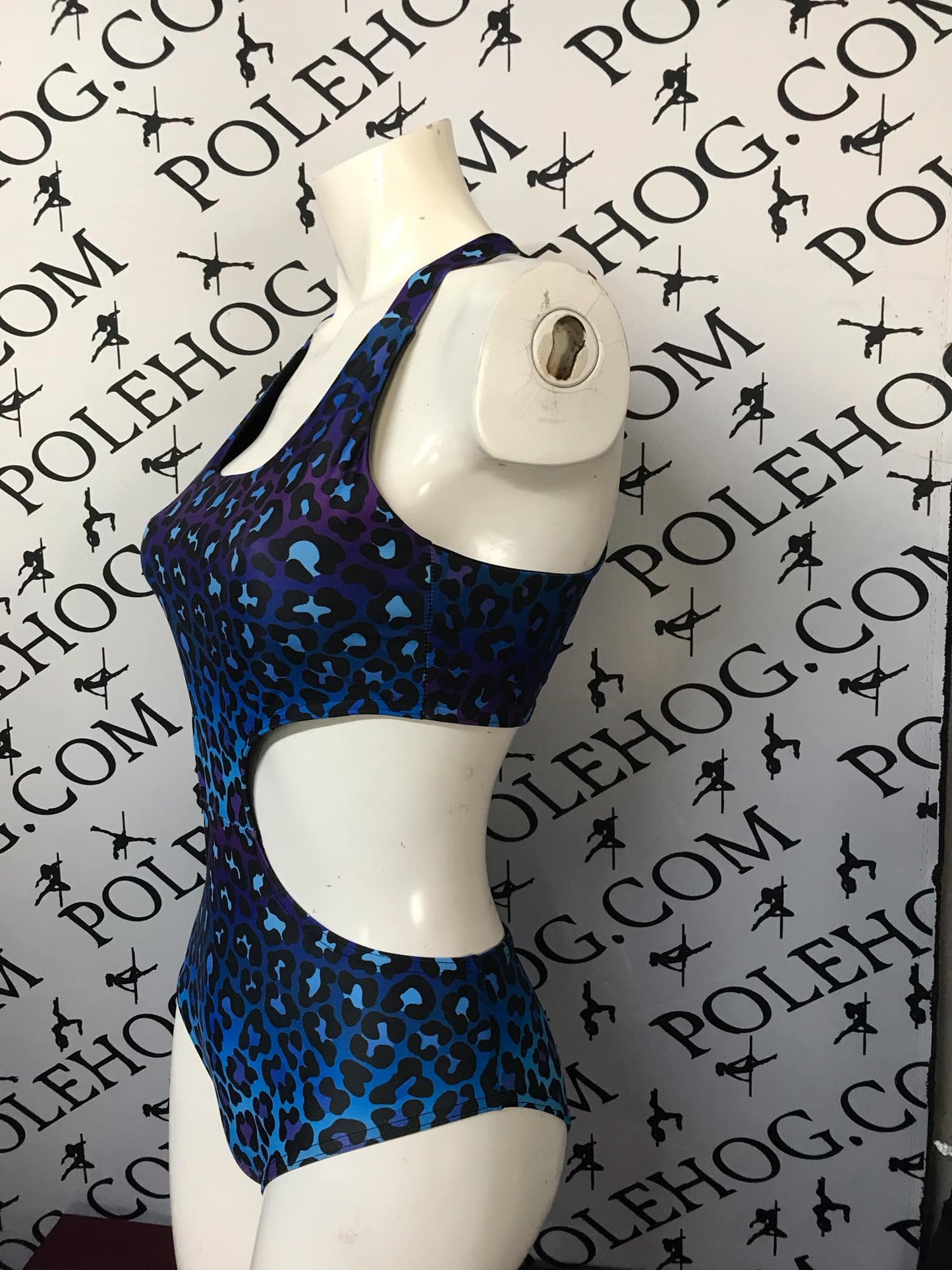 Blue animal ombre x back bodysuit