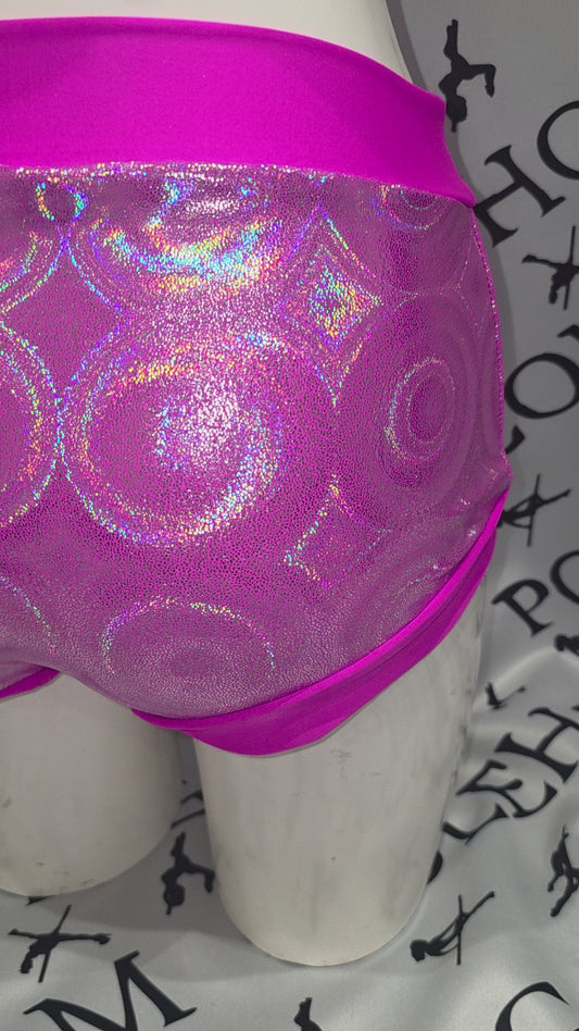 Hawaiian pink disco male brief