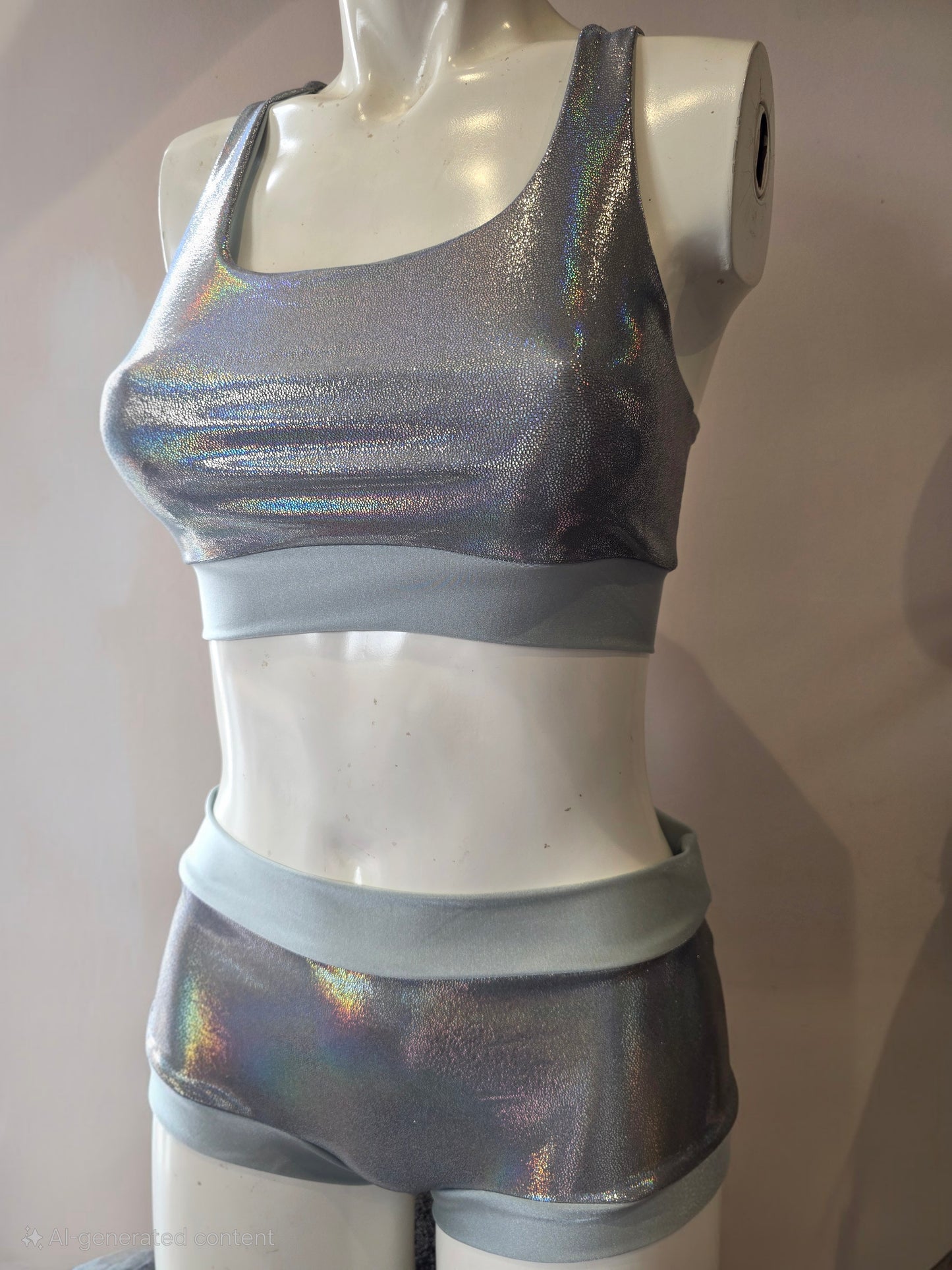 Silver lazer foil top