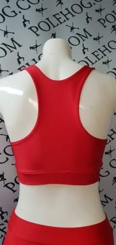 Bright red colours top.