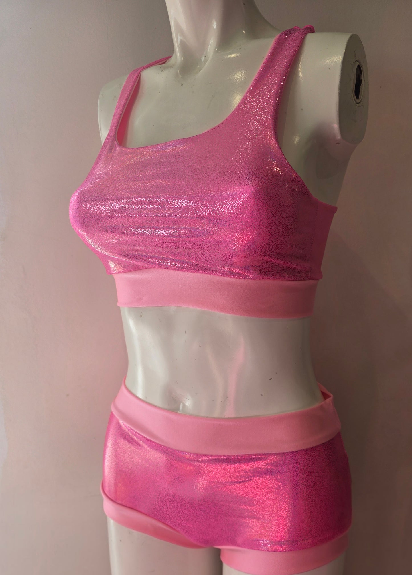 Pink lazer foil top