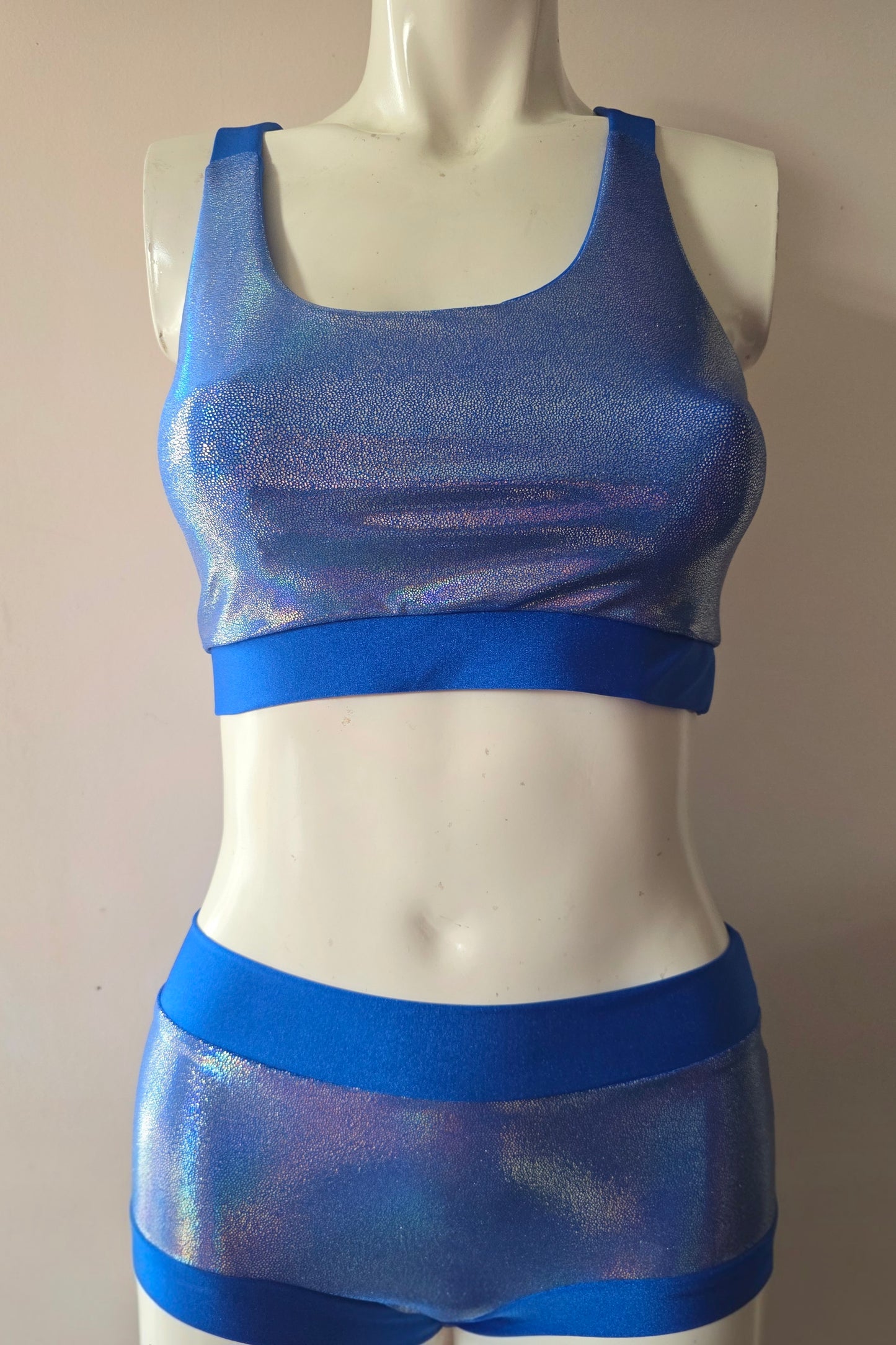 Blue lazer foil top