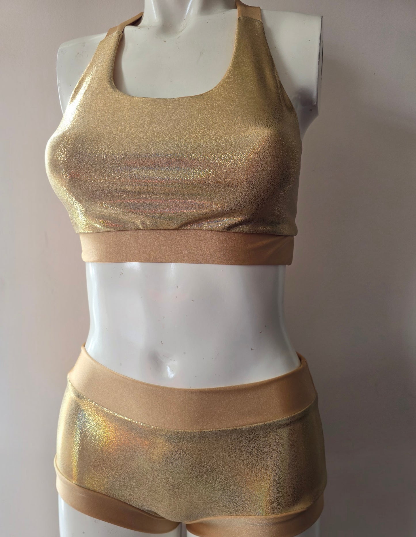 Gold lazer foil top