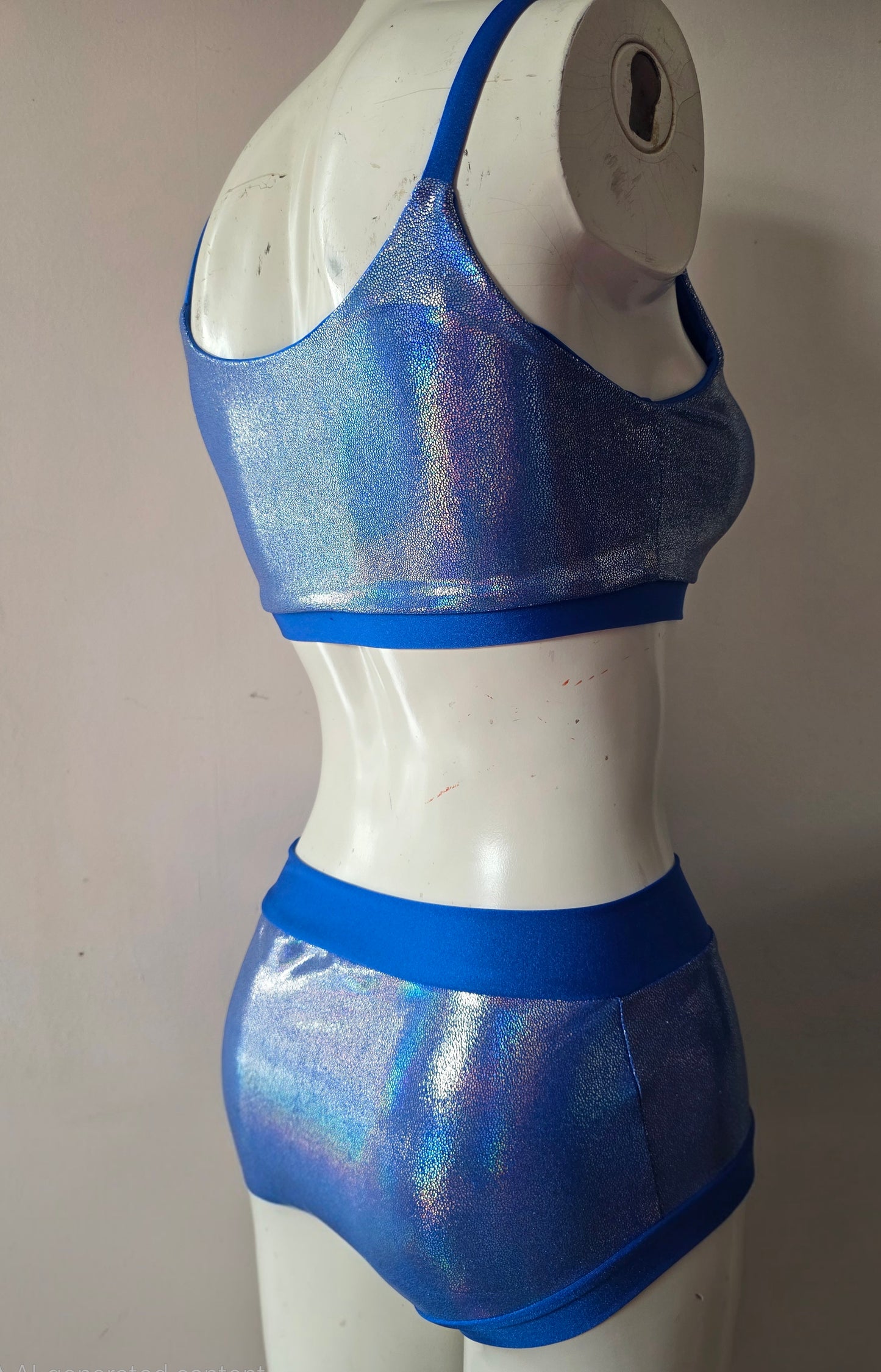 Blue lazer foil top