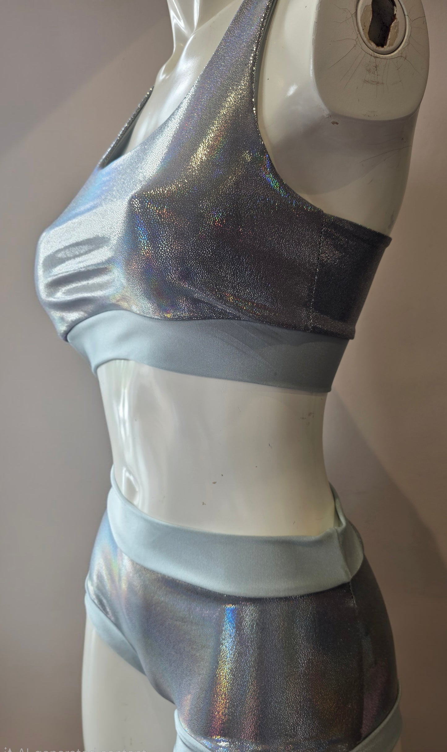 Silver lazer foil top