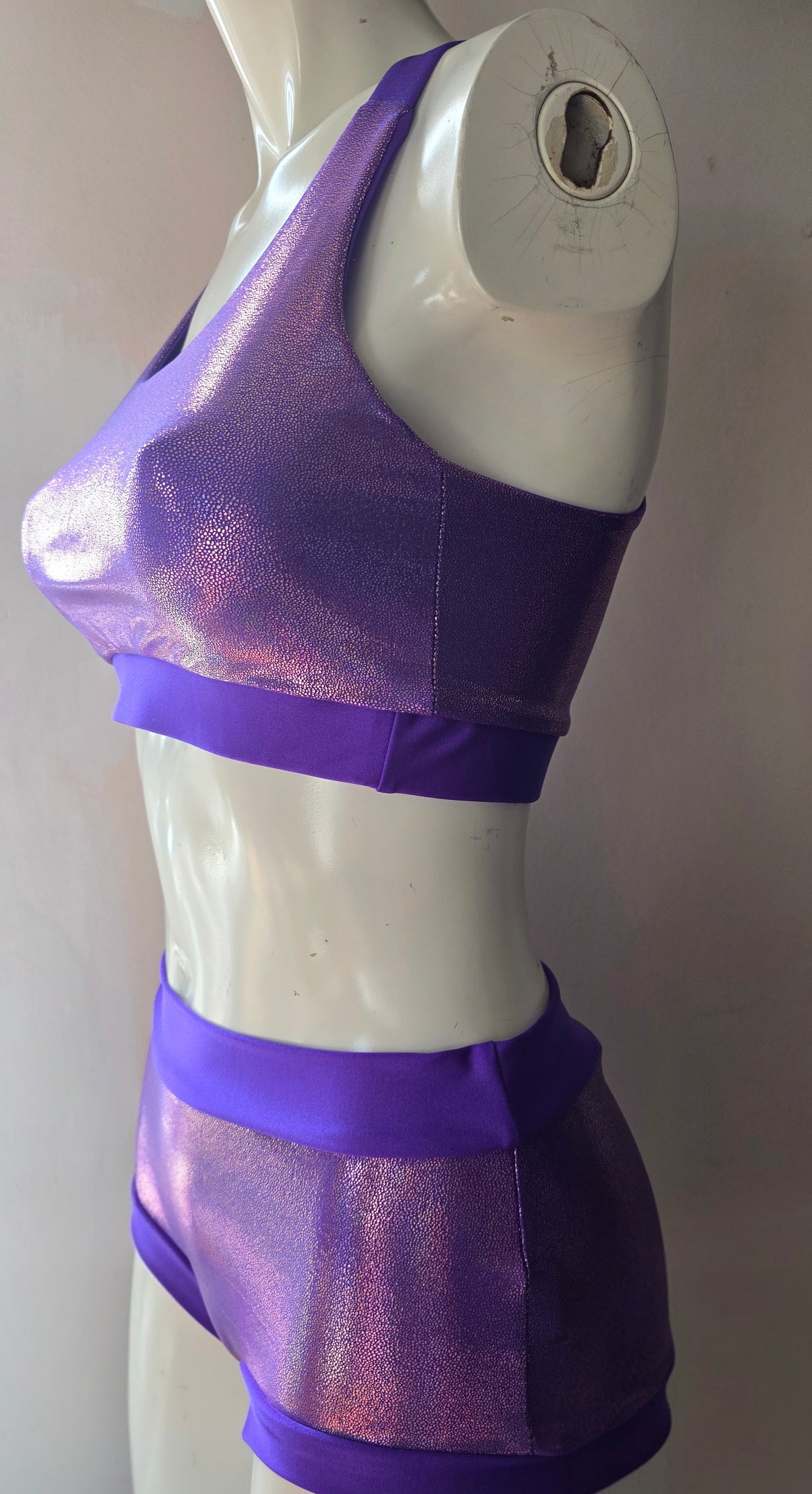 Purple lazer foil top