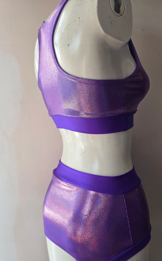 Purple lazer foil top