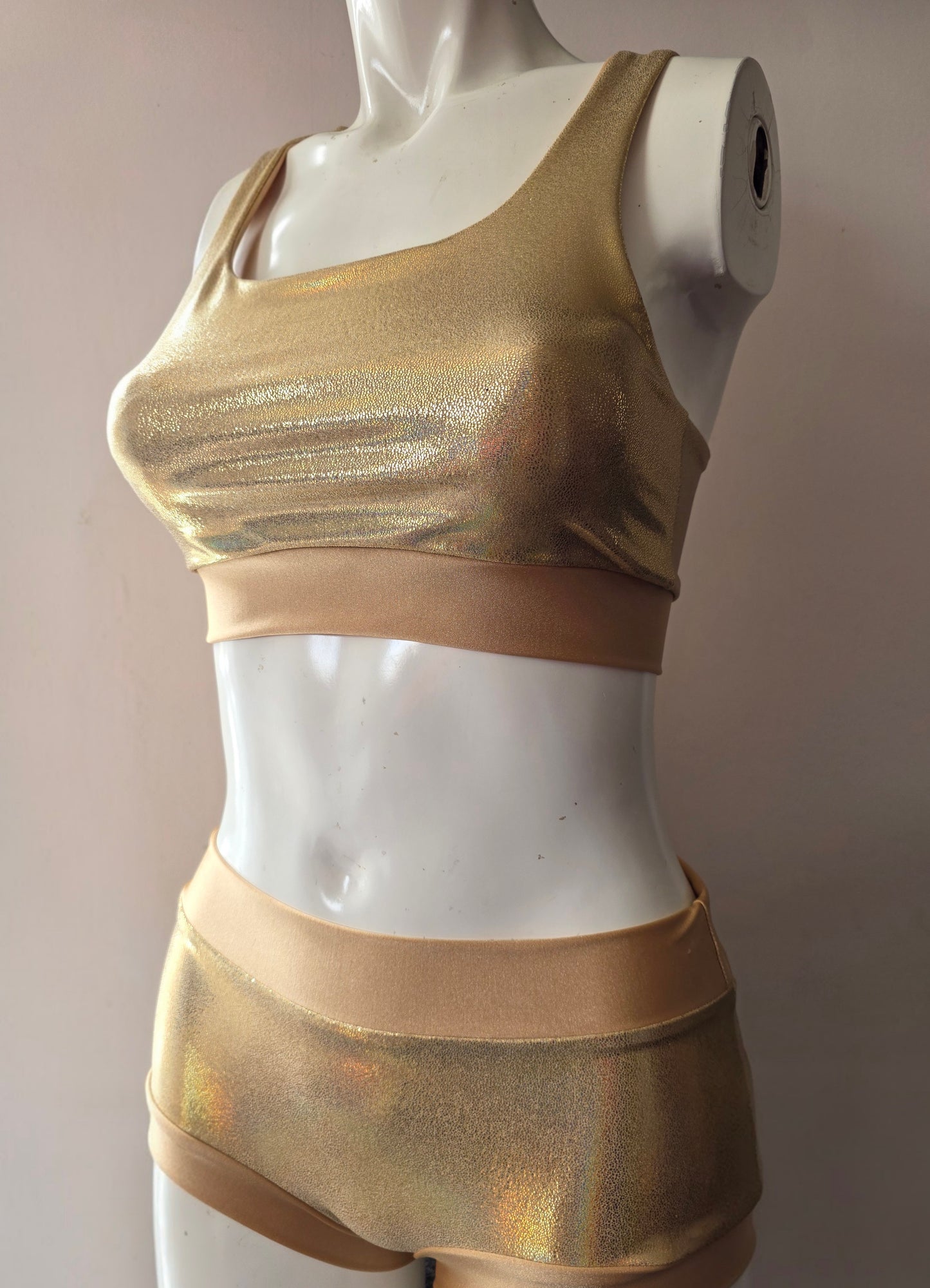 Gold lazer foil top