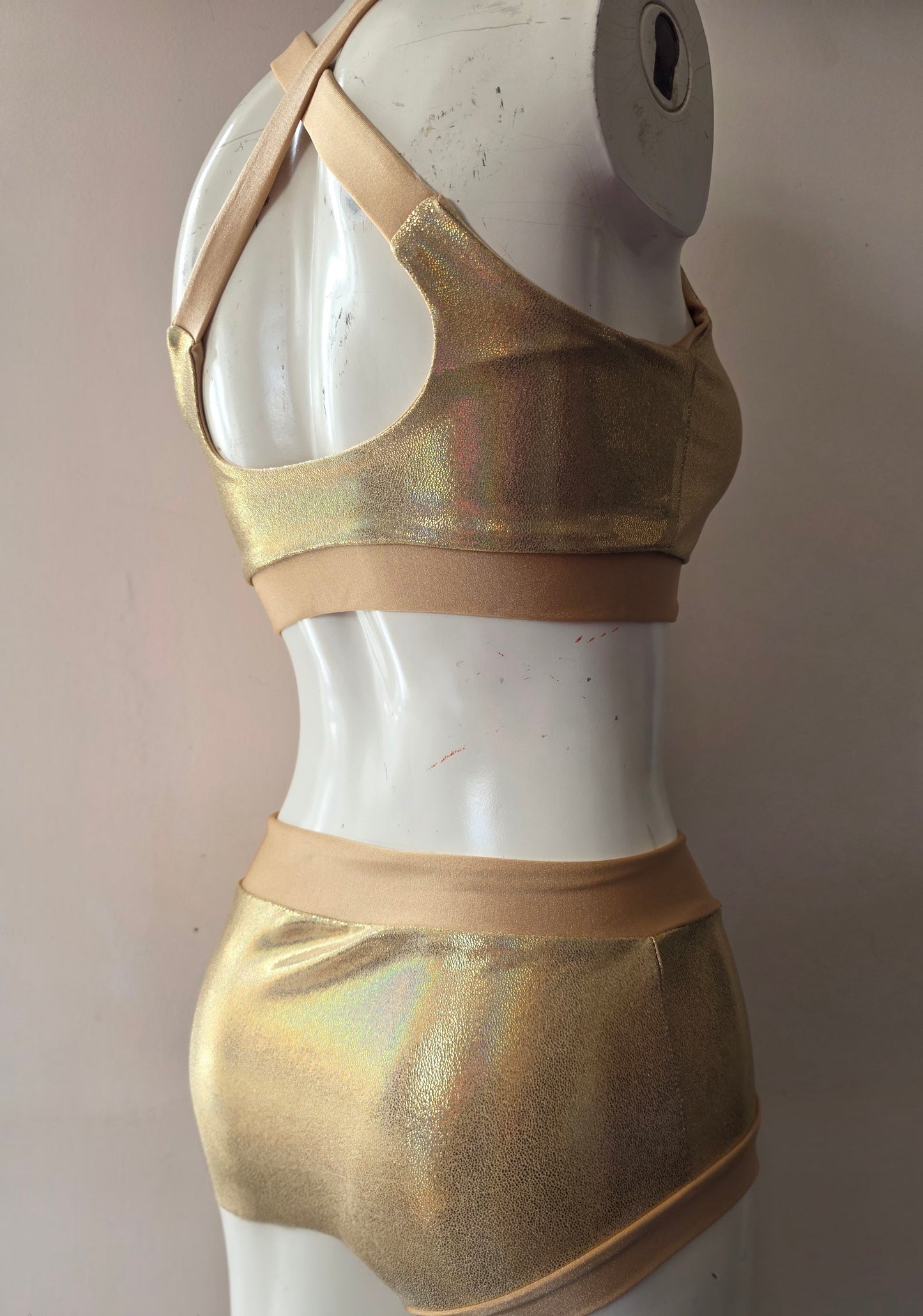 Gold lazer foil top