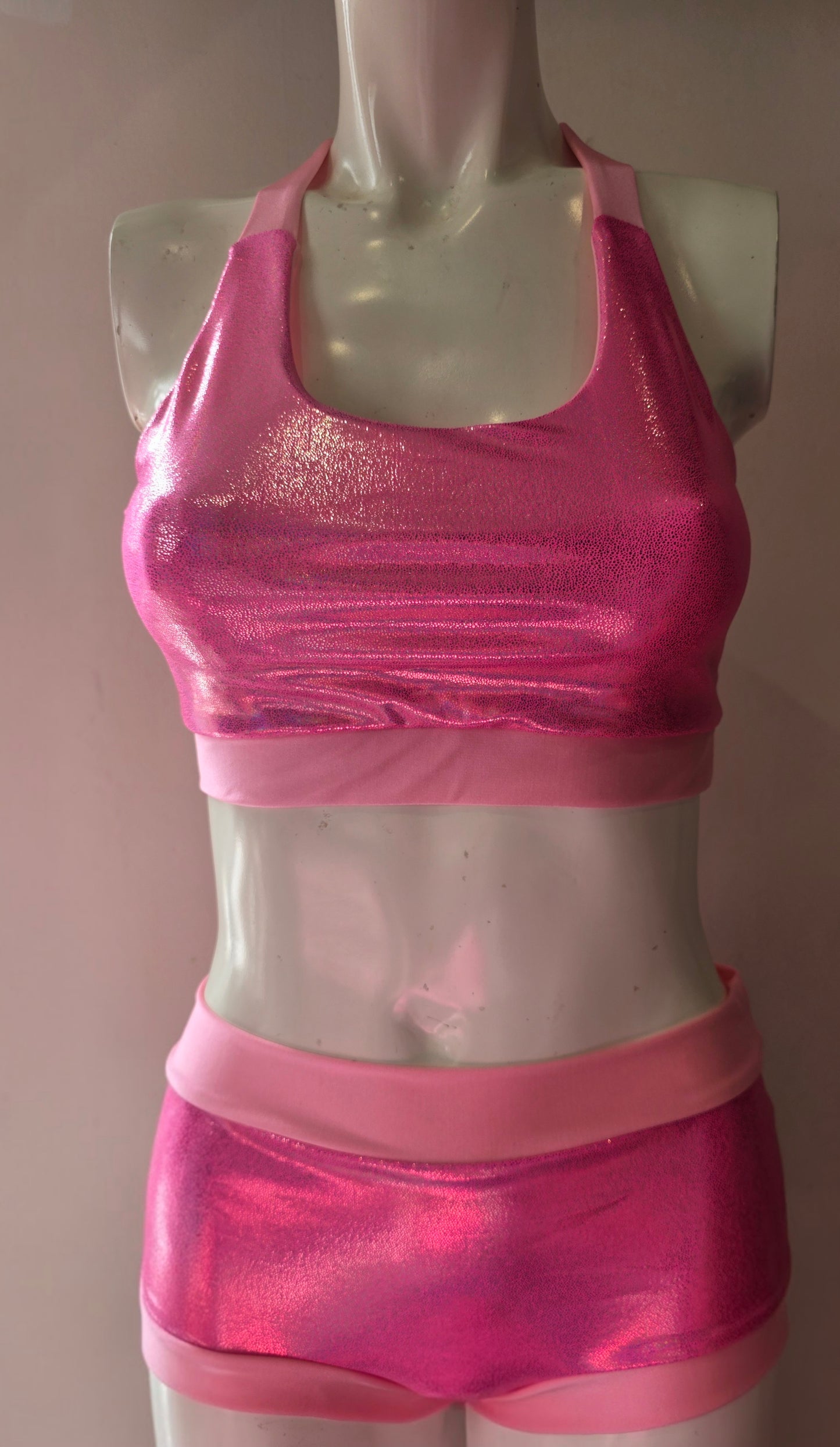 Pink lazer foil top
