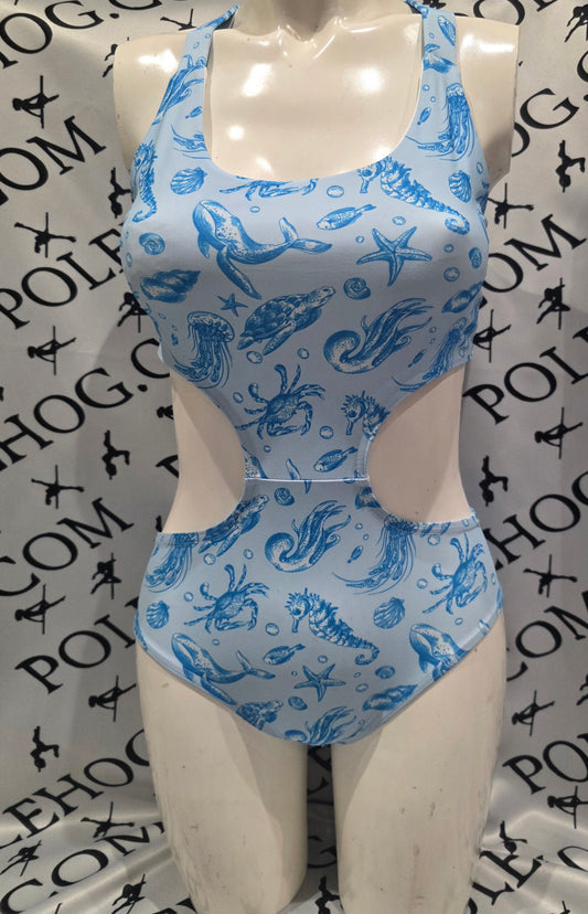 Deep sea x back bodysuit