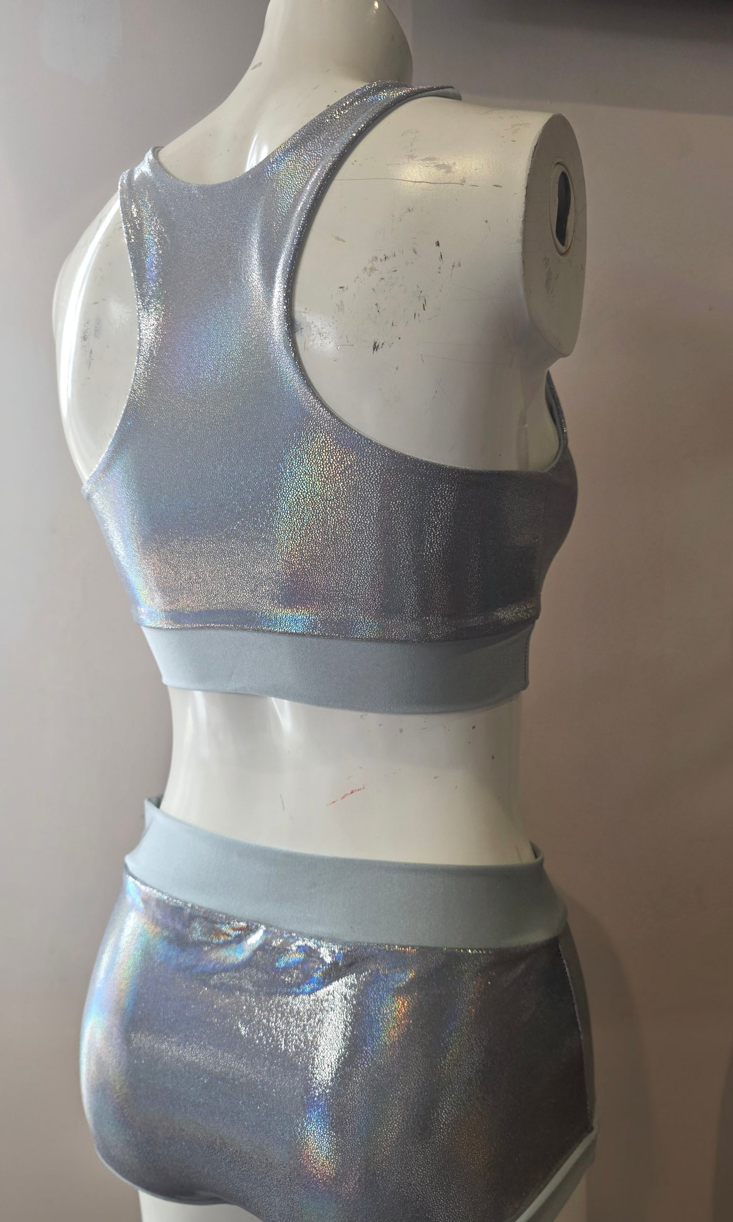 Silver lazer foil top