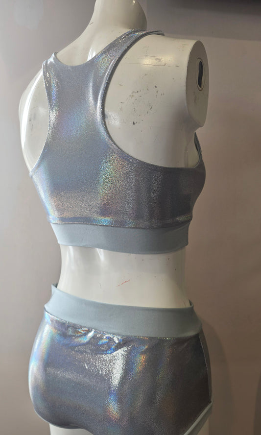 Silver lazer foil top