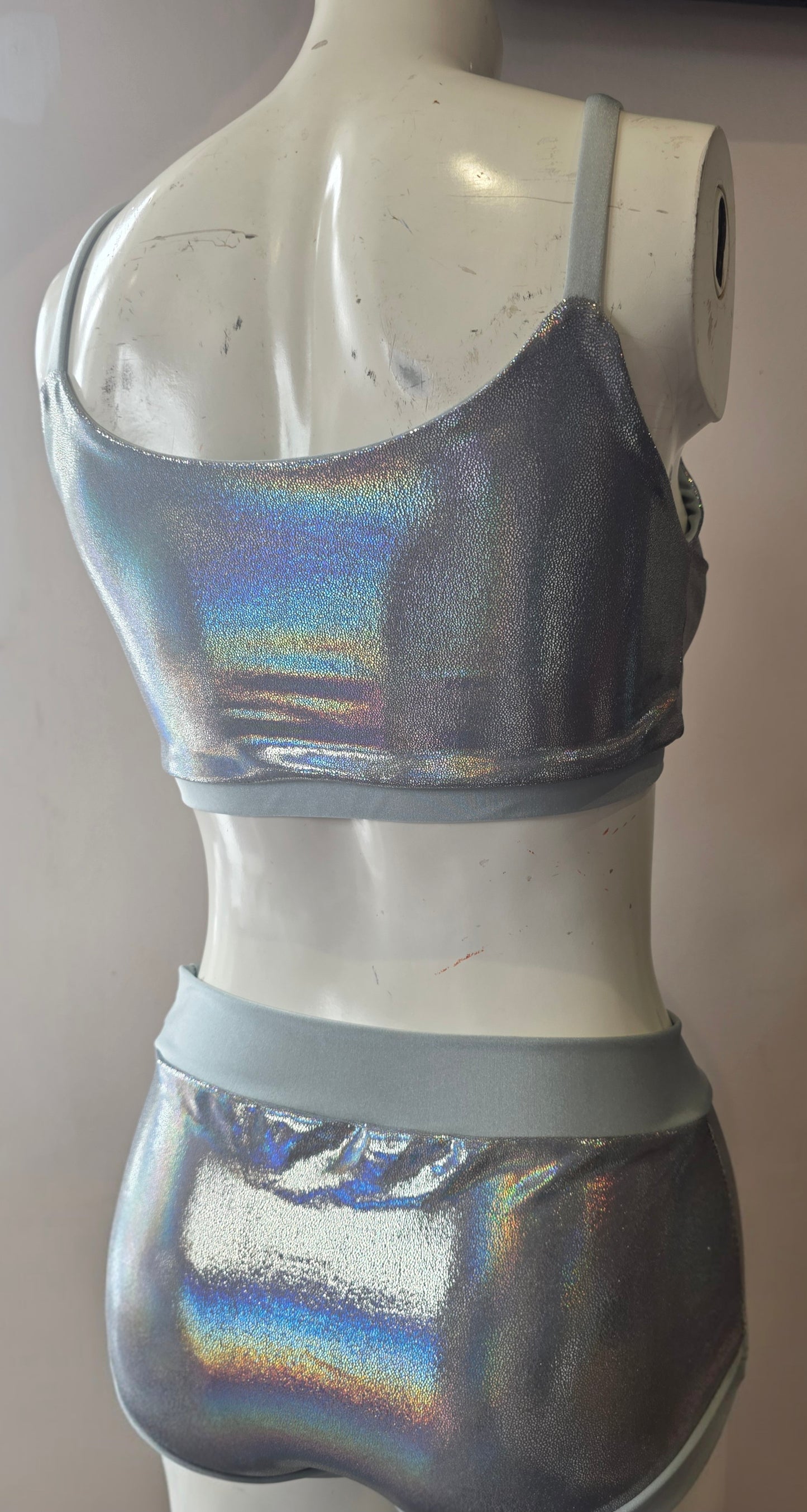 Silver lazer foil top
