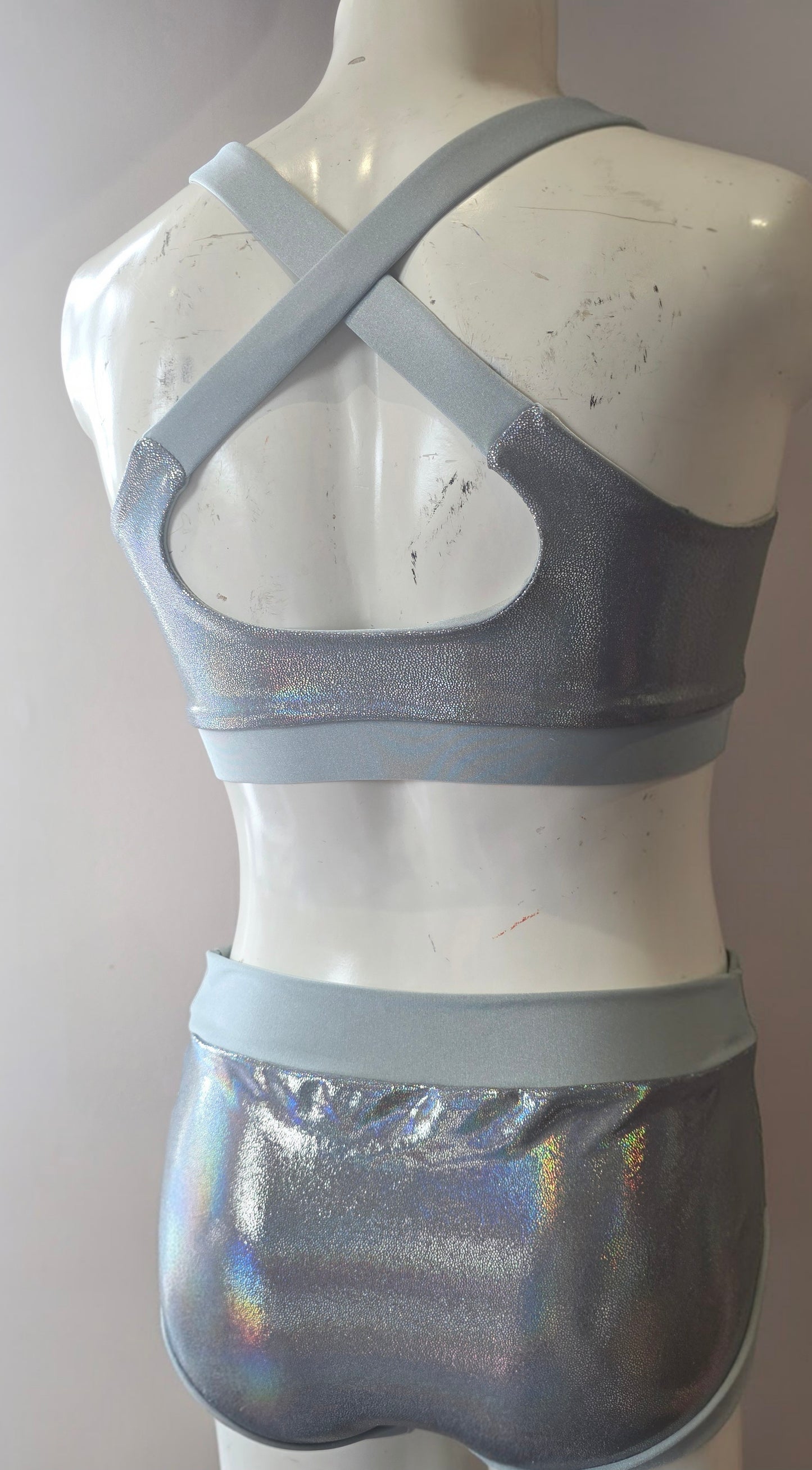 Silver lazer foil top