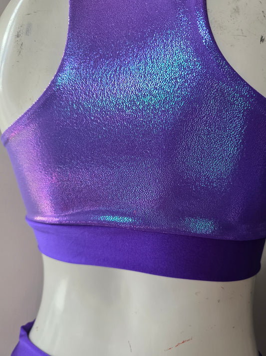 Purple mermaid lazer bottoms
