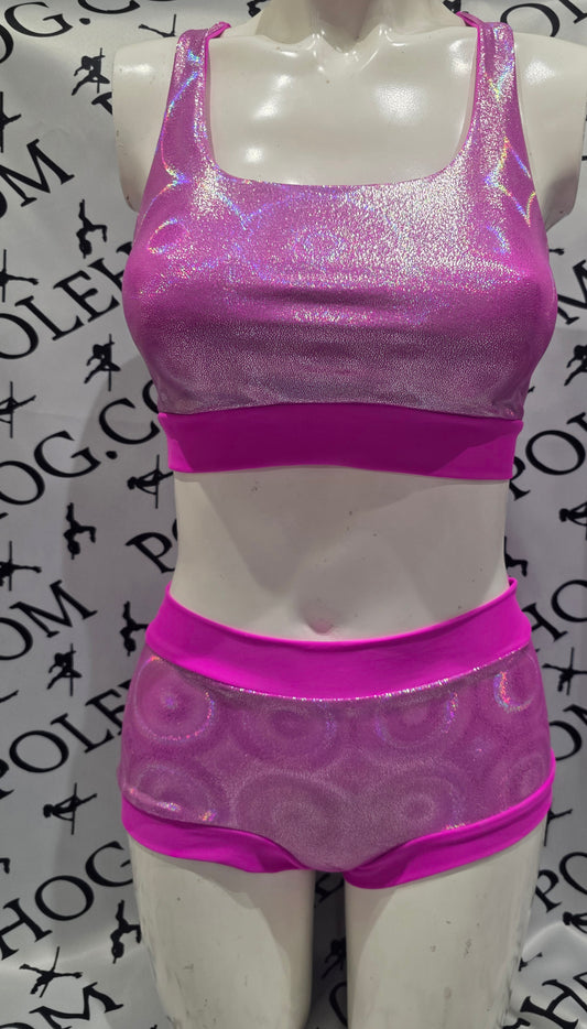 Hawaiian pink disco bottoms