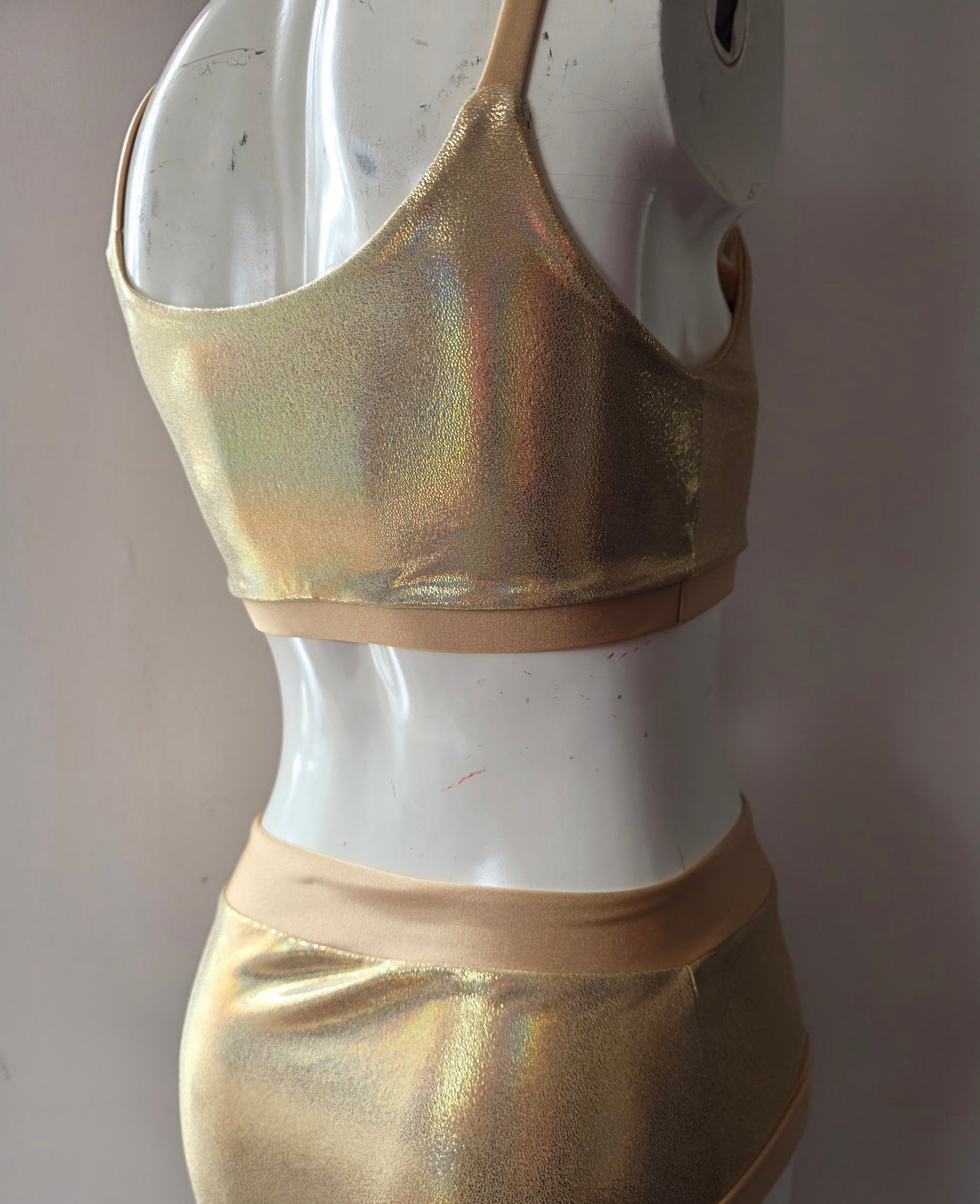 Gold lazer foil top