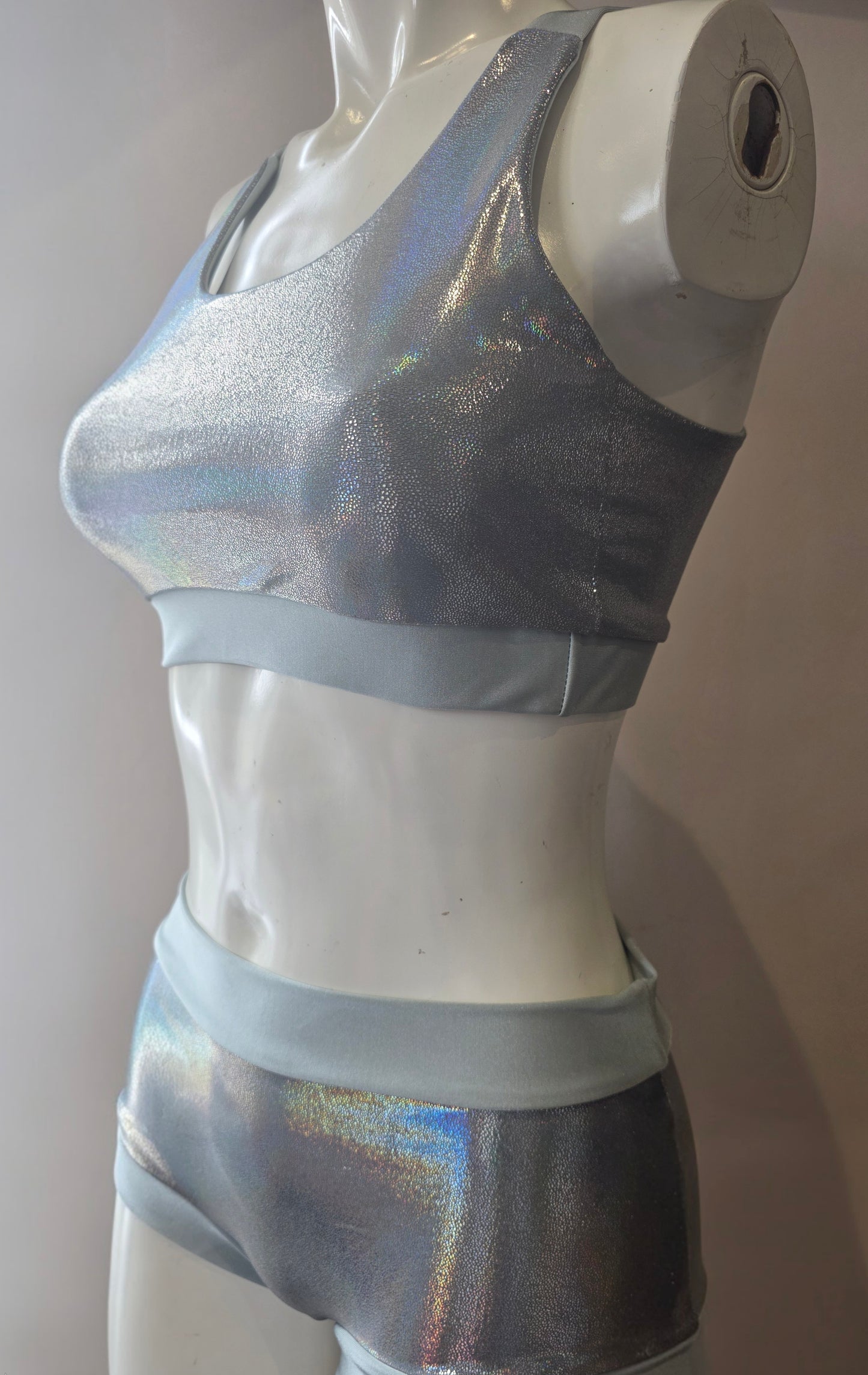 Silver lazer foil top