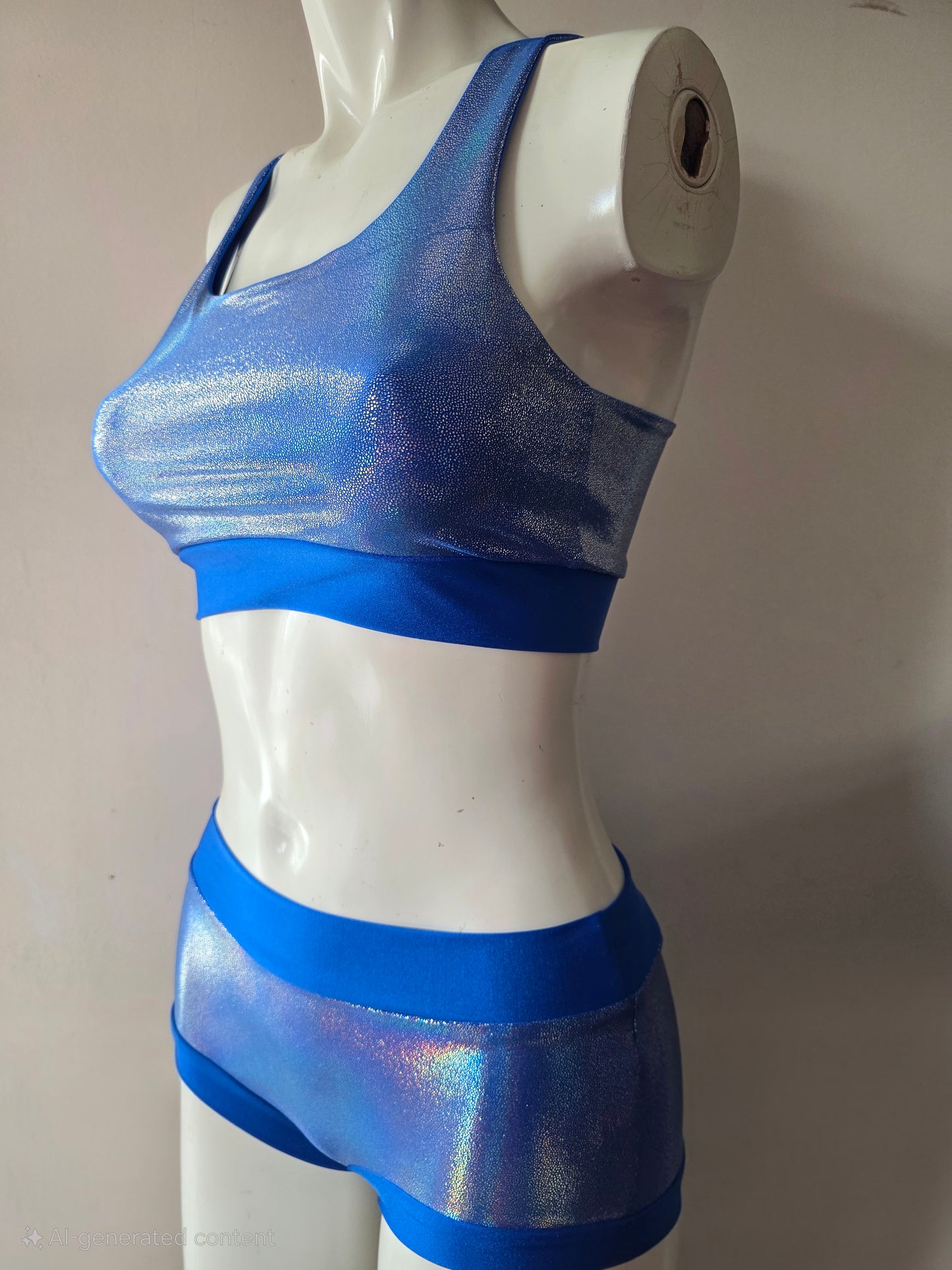 Blue lazer foil top