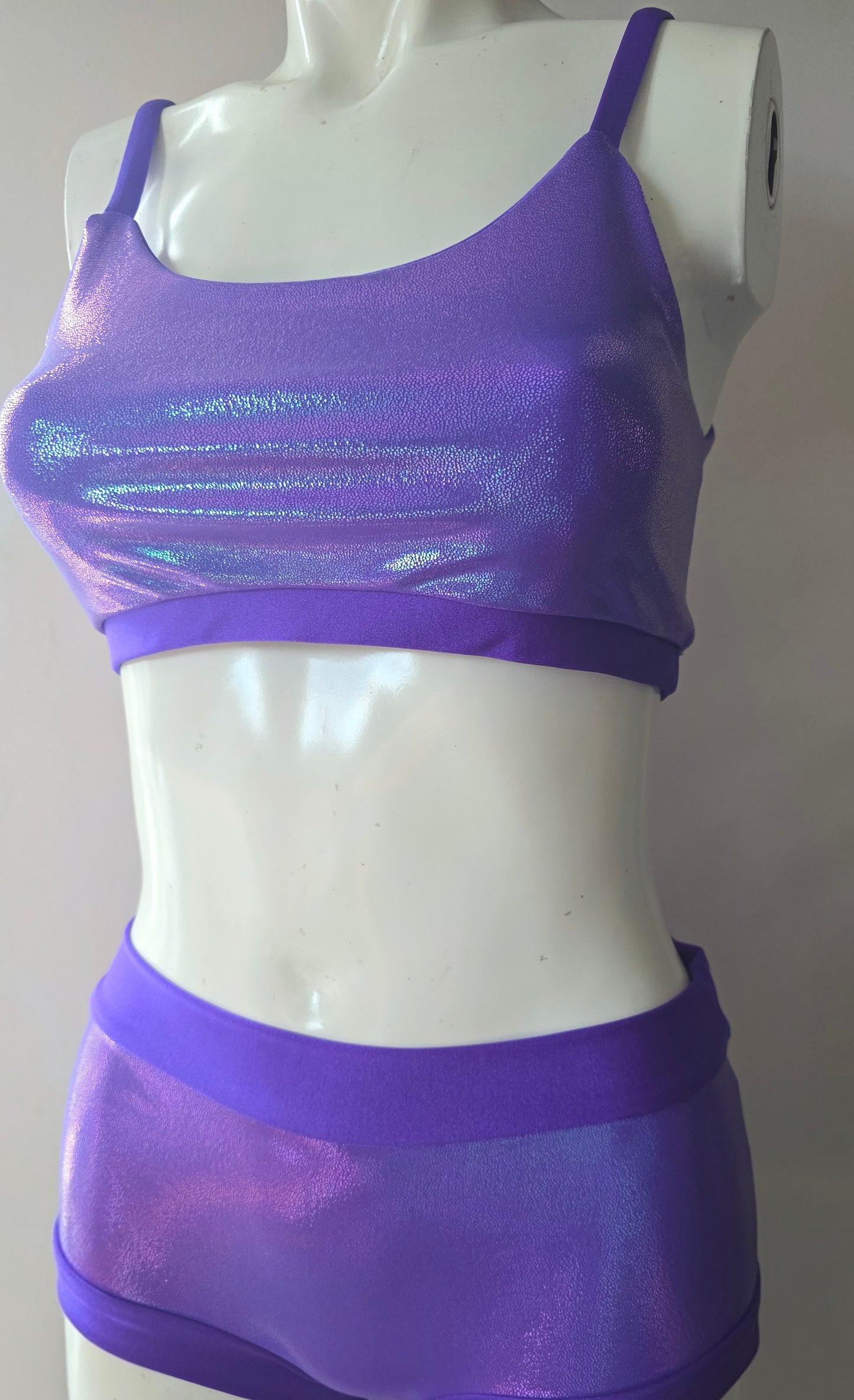 Purple mermaid lazer foil top